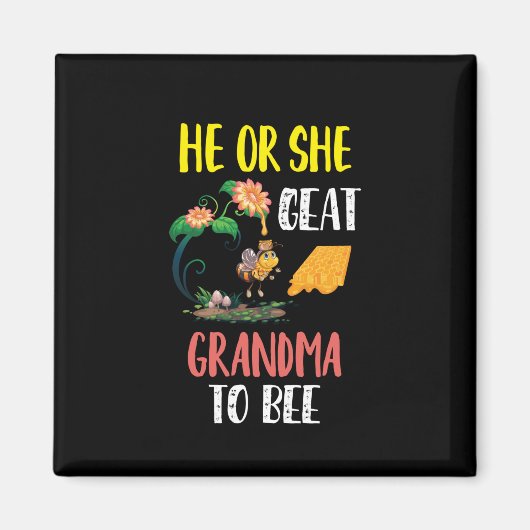 Imker Art Great Oma to Bee 2 Magnet (Vorne)