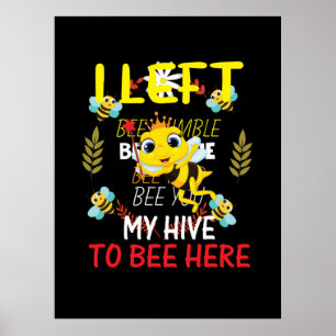 Imker Art Mein Bienenstock soll hier sein Poster