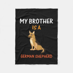 Imker Art Mein Bruder ist ein deutscher Hirte Fleecedecke