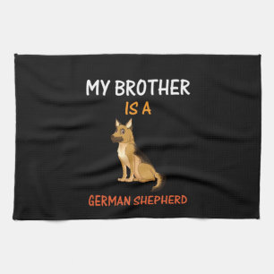 Imker Art Mein Bruder ist ein deutscher Hirte Geschirrtuch