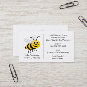 Imker Bienendesign Visitenkarte