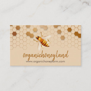 Imker Bienenstand Wabe Visitenkarte