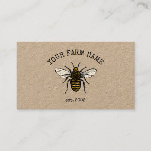 Imker Bienenzüchter Bienenfarm Honigbienen Bienenw Visitenkarte