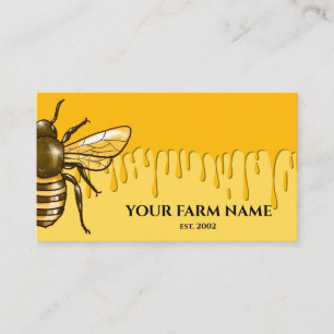 Imker Bienenzüchter Bienenfarm Honigbienen Honigwa Visitenkarte