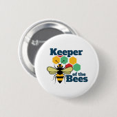 Imker der Bienen Lustiger Imker Button (Vorne & Hinten)