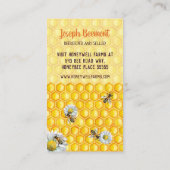 Imker Honigbienen Honeybienen Honey Seller Bee Far Visitenkarte (Rückseite)