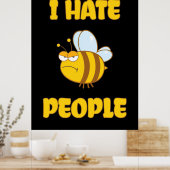 Imker Ich hasse Leute Poster (Küche)