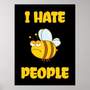 Imker Ich hasse Leute Poster