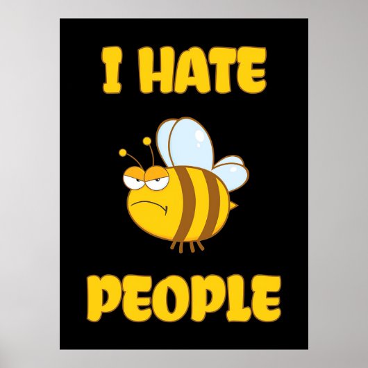 Imker Ich hasse Leute Poster (Vorne)