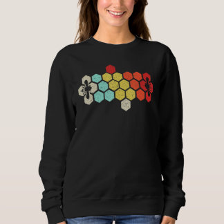 Imker Imkerei Honig Retro Vintage Honigwabe Sweatshirt
