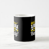 Imker Ja, ich bin die verrückte Bienenmutter Kaffeetasse (Mittel)