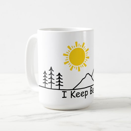 Imker Kaffee Tasse 15 oz. - Ich habe Bienen Behalt (Vorderseite Links)