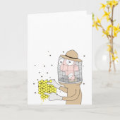 Imker Karte (Gelbe Blume)