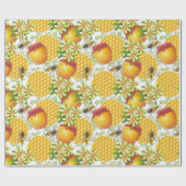 Imker Muster Geschenkpapier (Flach)