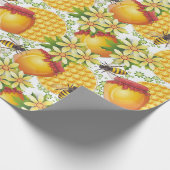 Imker Muster Geschenkpapier (Ecke)