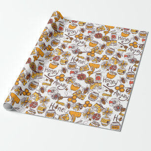 Imker Muster Geschenkpapier