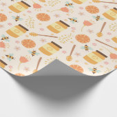 Imker Muster Geschenkpapier (Ecke)