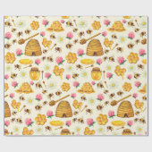 Imker-Muster-Wrap-Papier Geschenkpapier (Flach)