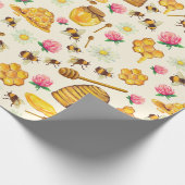 Imker-Muster-Wrap-Papier Geschenkpapier (Ecke)