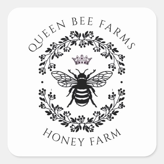 Imker Queen Bee Honey Farm Apiary Sticker (Vorderseite)