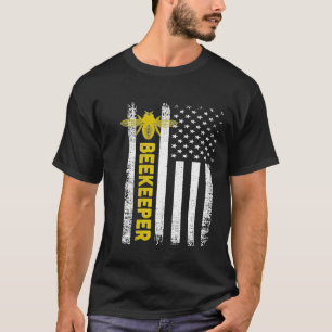 Imker Retro Style Patriotic Bee T-Shirt