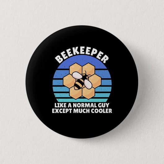 Imker Retro Vintag Button (Vorderseite)