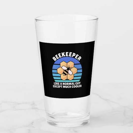 Imker Retro Vintag Glas (Vorderseite)