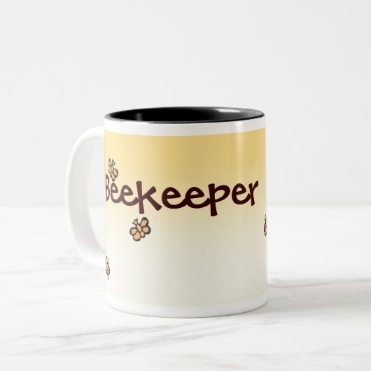 Imker-Tasse Zweifarbige Tasse (Vorderseite Links)