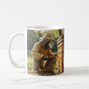 Imker und Bienenstock Kaffeetasse