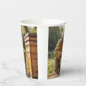 Imker und Bienenstöcke Pappbecher (Links)