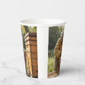 Imker und Bienenstöcke Pappbecher (Rechts)