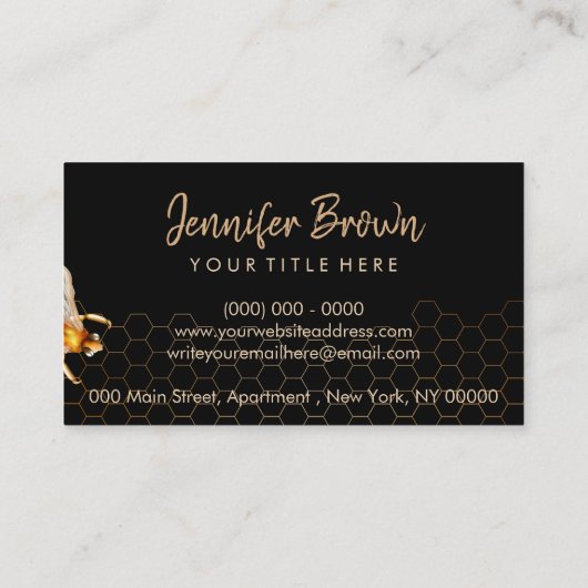 Imker Visitenkarte (Rückseite)