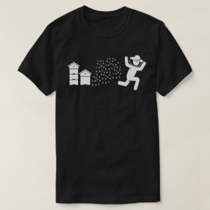 Imker Von Bienen gejagt Funny Running Beekeeper T-Shirt