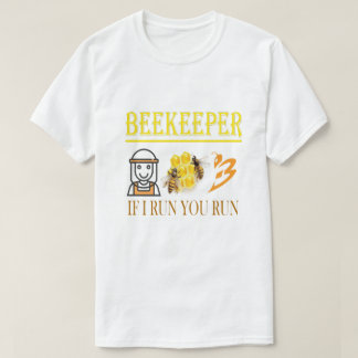 Imker – Wenn ich renne, rennst du – Biene – Imkere T-Shirt