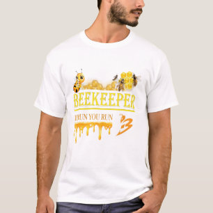 Imker – Wenn ich renne, rennst du – Biene – Imkere T-Shirt
