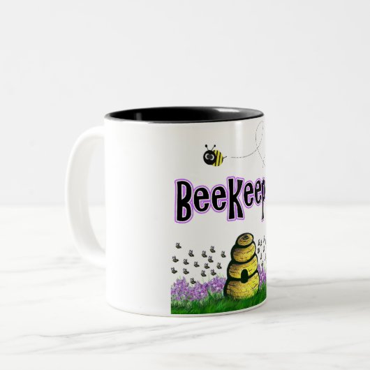 Imker Zweifarbige Tasse (Vorderseite Links)