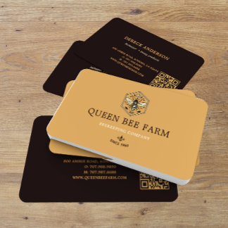 Imkerei Bienenstock Honig Logo Design Visitenkarte