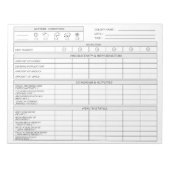 Imkerei - Honigbienenzuchttracker Notizblock (Vorderseite)