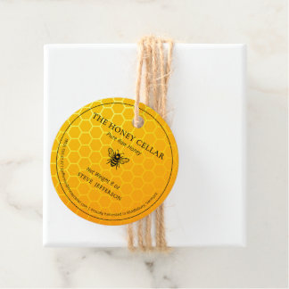 Imkerei-Imker-Honig-Artisan-Logo-Etiketten für Glä Geschenkanhänger