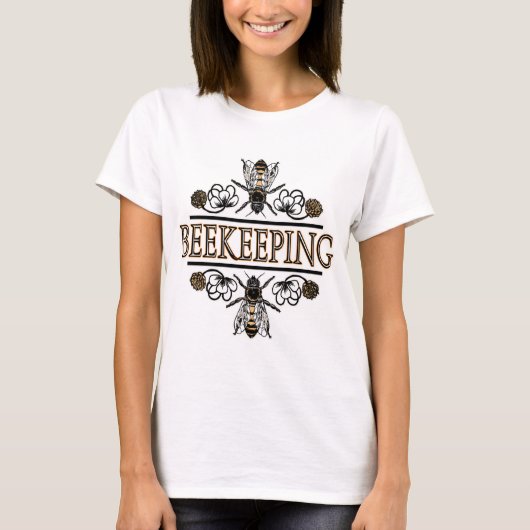 Imkerei mit Arbeitskraftbienen T-Shirt (Vorderseite)