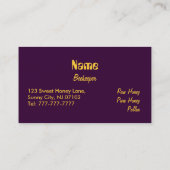 Imkerei-Visitenkarten Visitenkarte (Rückseite)