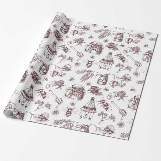 Imkereimuster Geschenkpapier (Ungerollt)