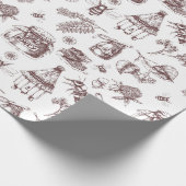 Imkereimuster Geschenkpapier (Ecke)