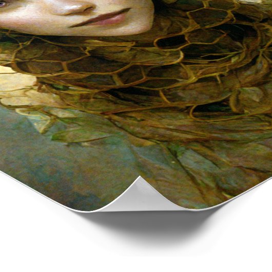 Imkerin Fee 2 Fantasy Art Poster (Ecke)