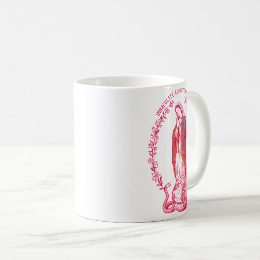 Immaculate Conception Dec 8 Virgin Mary Catholic D Kaffeetasse (VorderseiteRechts)