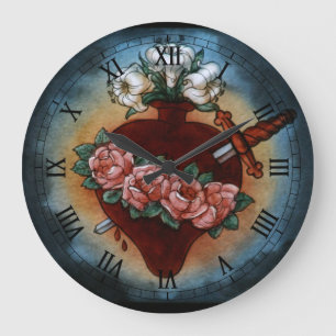 Immaculate Heart Of Mary Große Wanduhr
