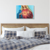 Immaculate Heart Of Mary Leinwanddruck (Insitu (Schlafzimmer))