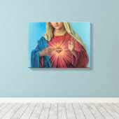 Immaculate Heart Of Mary Leinwanddruck (Insitu (Holzboden))