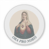 Immaculate Heart of Mary Ora Pro Nobis Icon Aufkleber (Vorderseite)