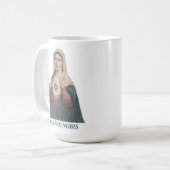 Immaculate Heart of Mary Ora Pro Nobis Icon Kaffeetasse (Vorderseite Links)